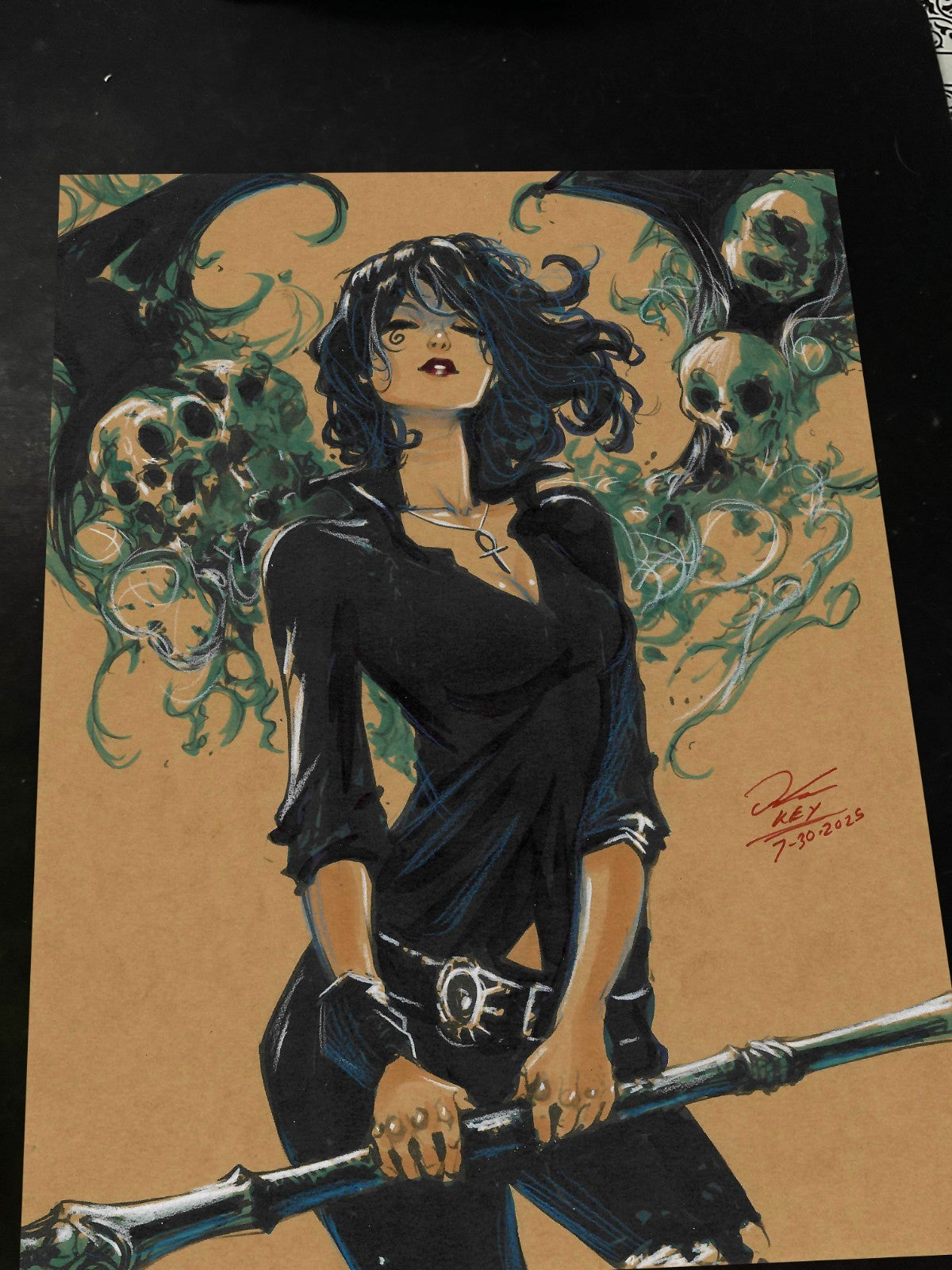 Death of the Endless Art Print Signed 8.5x11 | Art by Keyeske