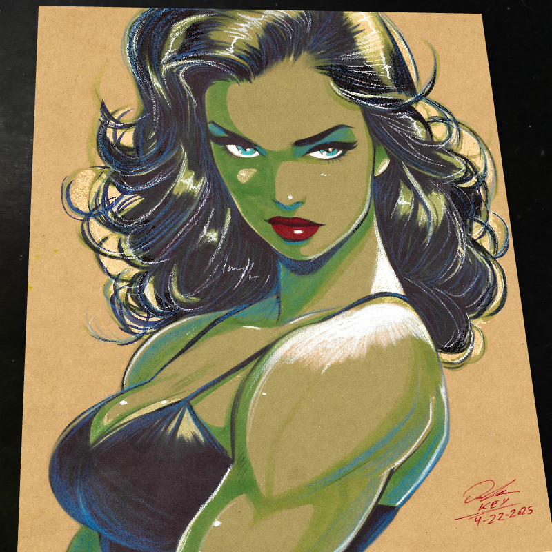She Hulk - Marvel art print by Keyeske