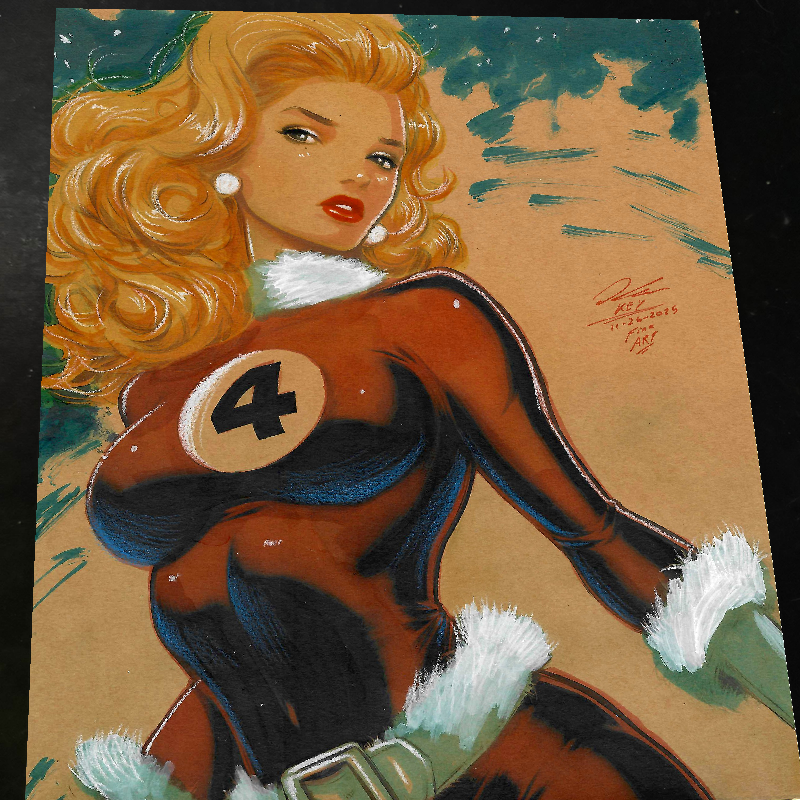 Sue Storm Fantastic 4 - X-Men art print by Keyeske