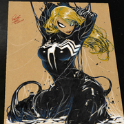 Gwen Stacy x Venom Art Print Signed 8.5x11 | Art by Keyeske