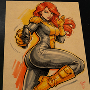Scarlett G.I. Joe Art Print Signed 8.5x11 | Art by Keyeske