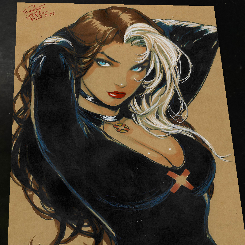 Rogue X-Men Art Print Signed 8.5x11 | Art by Keyeske