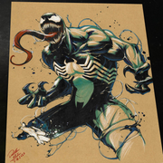 Venom Art Print Signed 8.5x11 | Art by Keyeske
