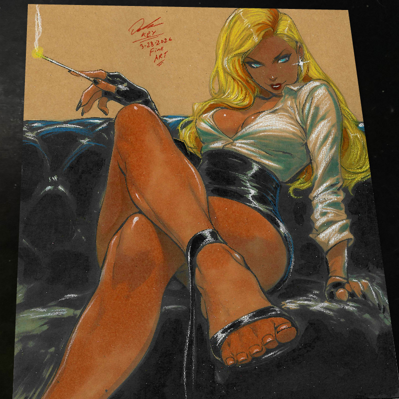 Emma Frost X-Men art print by Keyeske