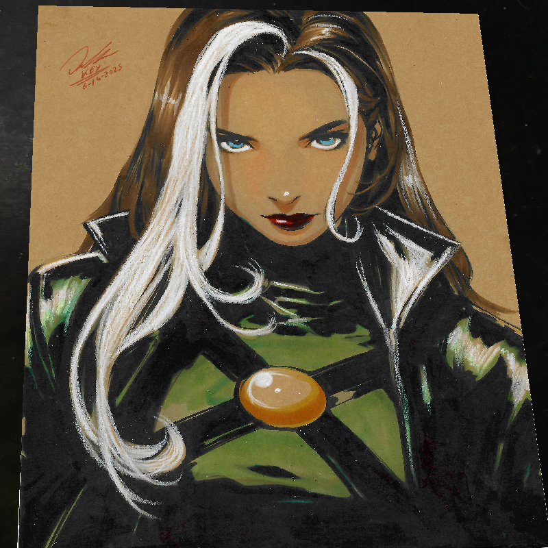 Rogue X-Men Art Print Signed 8.5x11 | Art by Keyeske