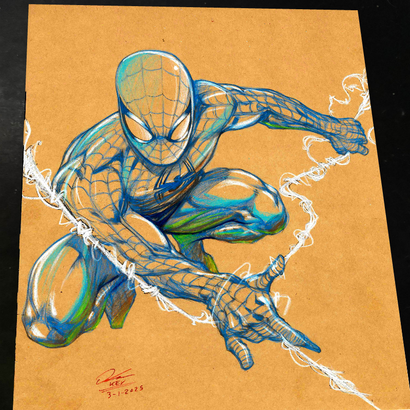 Spider-Man - Marvel art print by Keyeske