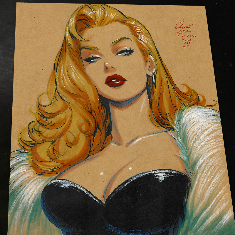 Emma Frost X-Men Art Print Signed 8.5x11 | Art by Keyeske