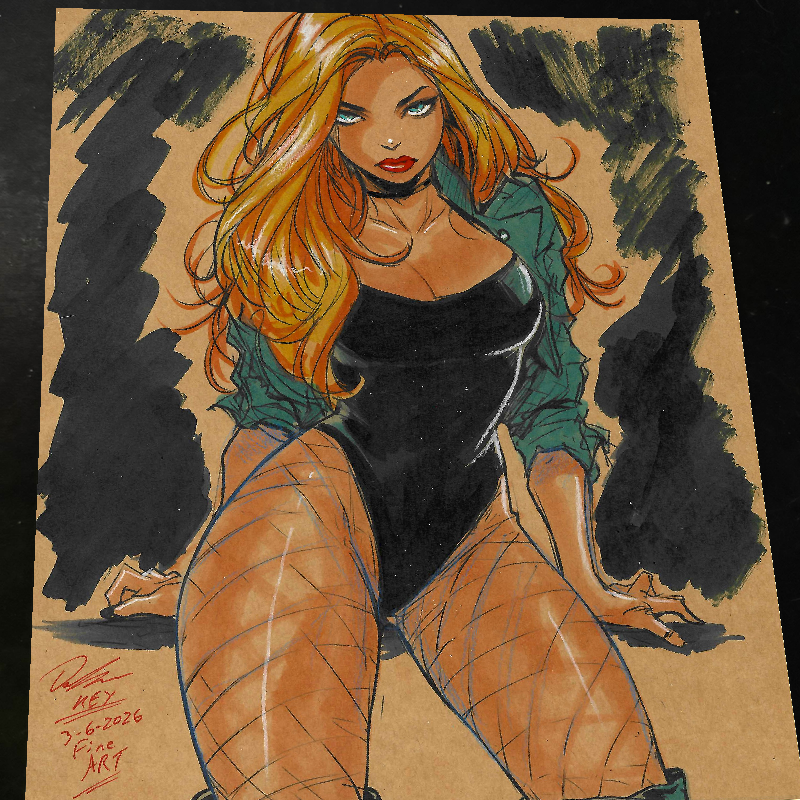 Black Canary art print by Keyeske