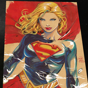 Supergirl DC Art Print Signed 8.5x11 | Art by Keyeske