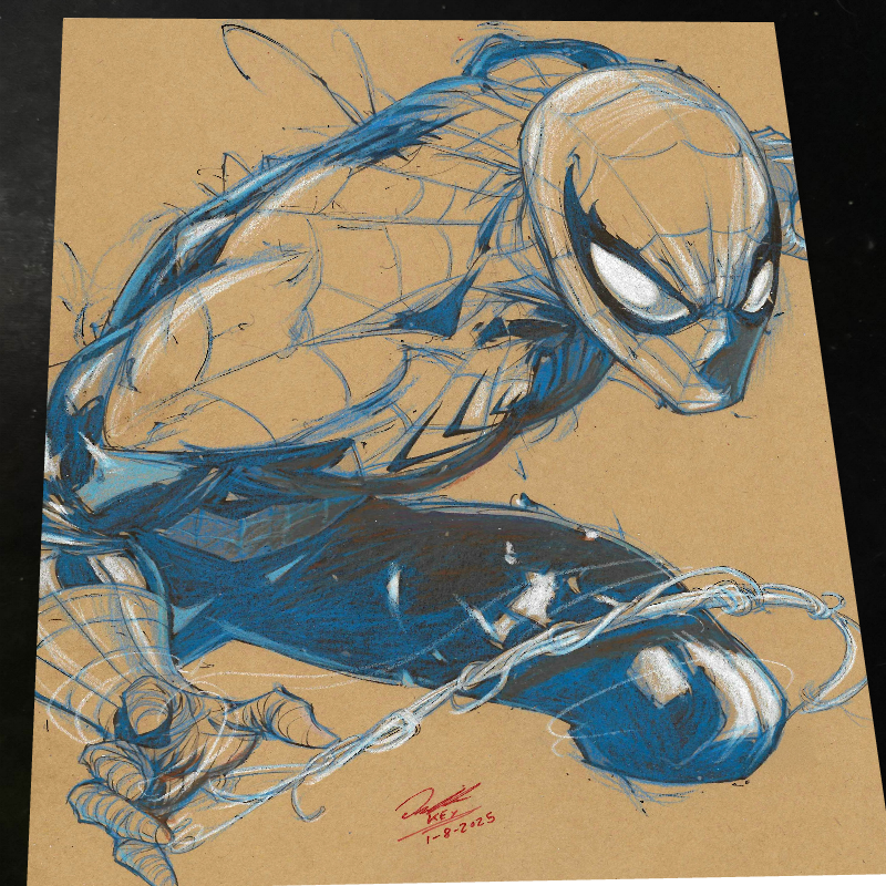Spider-Man - Marvel art print by Keyeske