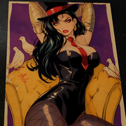 Zatanna Art Print Signed 8.5x11 | Art by Keyeske