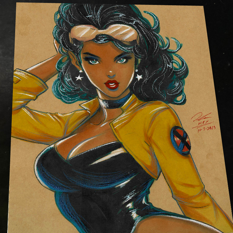 Jubilee X-Men Art Print Signed 8.5x11 | Art by Keyeske