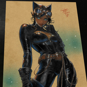 Catwoman - Marvel art print by Keyeske