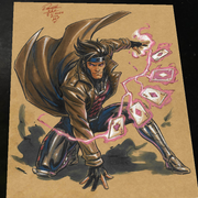 Gambit X-Men Art Print Signed 8.5x11 | Art by Keyeske