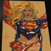 Superwoman art print by Keyeske