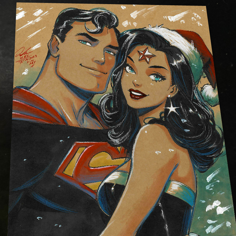 Superman Art Print Signed 8.5x11 | Art by Keyeske