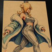 Rosalina Super Mario Nintendo Art Print Signed 8.5x11 | Art by Keyeske