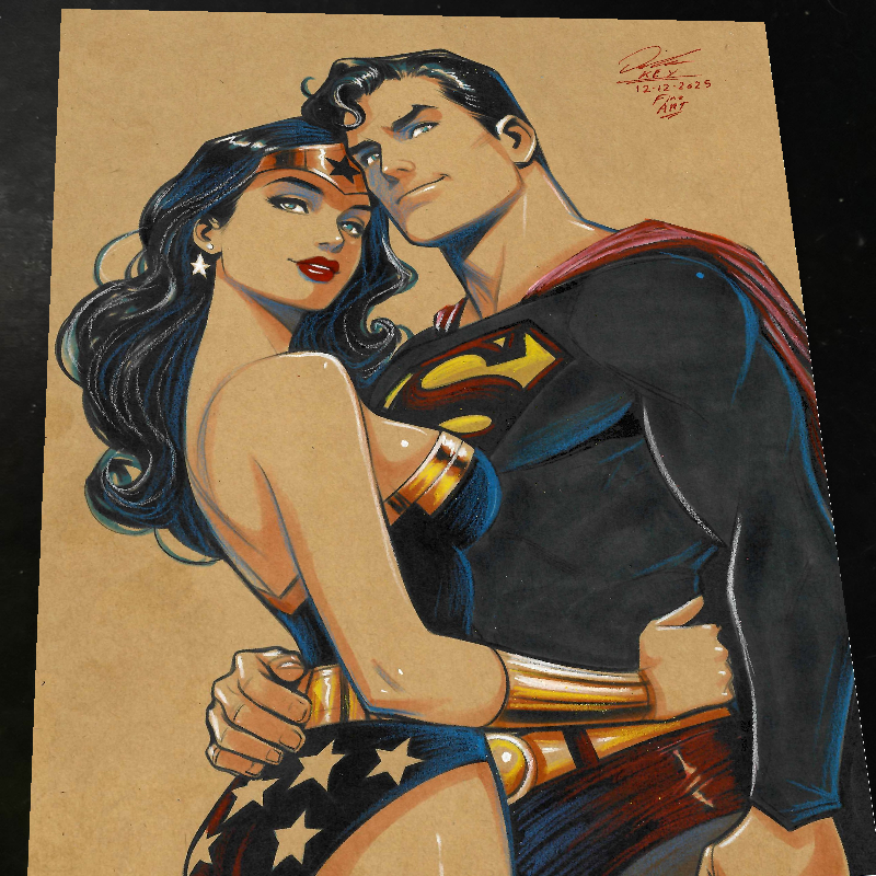 Wonder Woman Art Print Signed 8.5x11 | Art by Keyeske