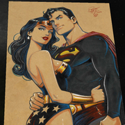 Wonder Woman Art Print Signed 8.5x11 | Art by Keyeske