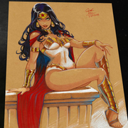 Wonder Woman art print by Keyeske