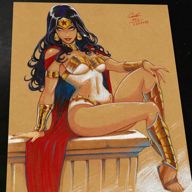 Wonder Woman art print by Keyeske