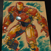 Iron Man Art Print Signed 8.5x11 | Art by Keyeske