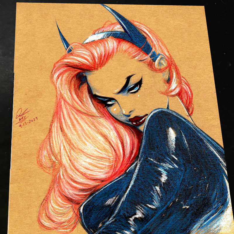 Batgirl Art Print Signed 8.5x11 | Art by Keyeske