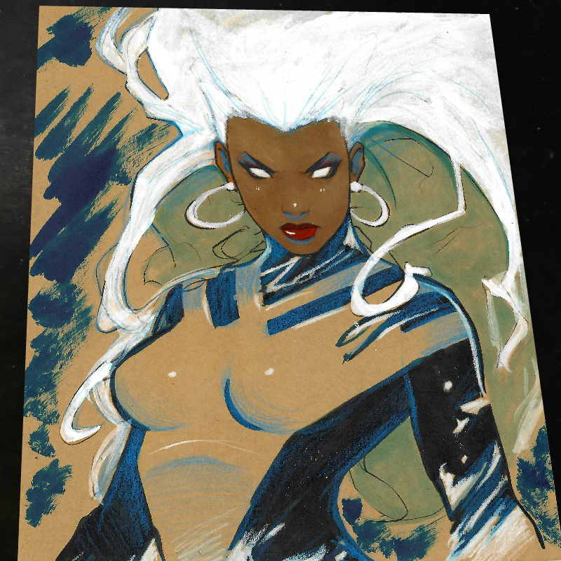 Storm X-Men Art Print Signed 8.5x11 | Art by Keyeske