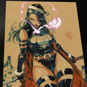 Psylocke Art Print Signed 8.5x11 | Art by Keyeske