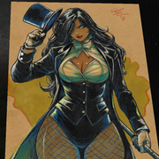 Zatanna Art Print Signed 8.5x11 | Art by Keyeske