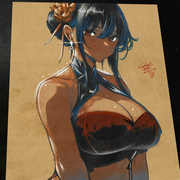 Yor Forger Spy x Family Art Print Signed 8.5x11 | Art by Keyeske