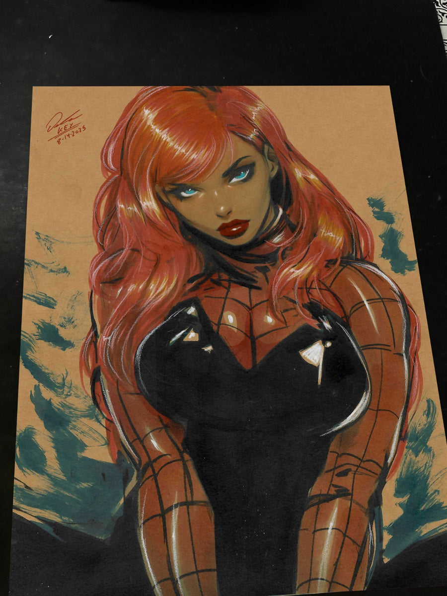 Mary Jane Watson Art Print Signed 8.5x11 | Art by Keyeske