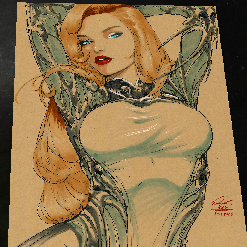 Witchblade Art Print Signed 8.5x11 | Art by Keyeske