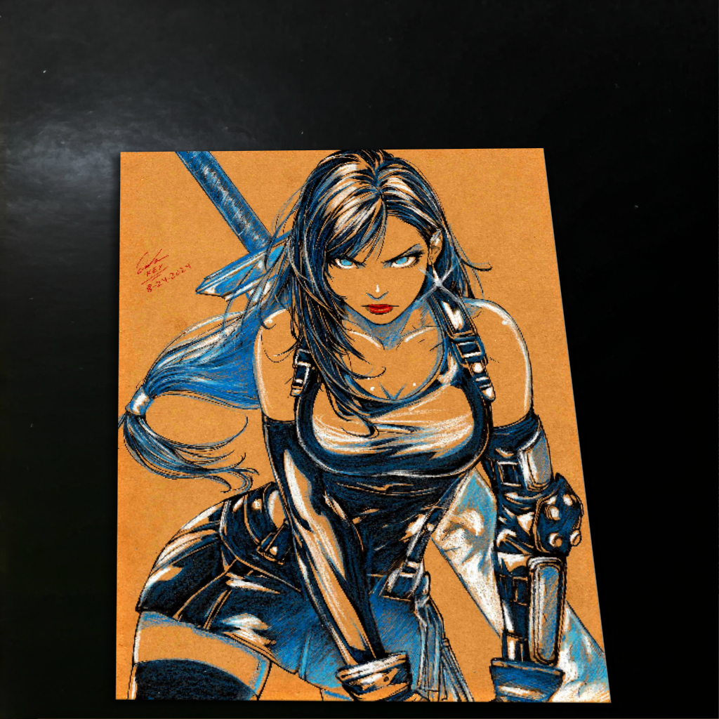 Tifa Lockhart Art Print 8.5x11 Art by Keyeske