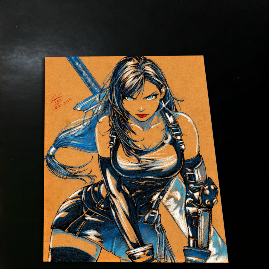 Tifa Lockhart Art Print 8.5x11 Art by Keyeske