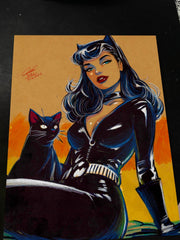 Catwoman - Marvel art print by Keyeske