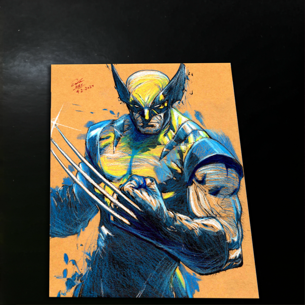 Wolverine X-Men Art Print Signed 8.5x11 | Art by Keyeske
