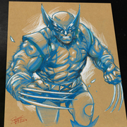 Wolverine X-Men Art Print Signed 8.5x11 | Art by Keyeske