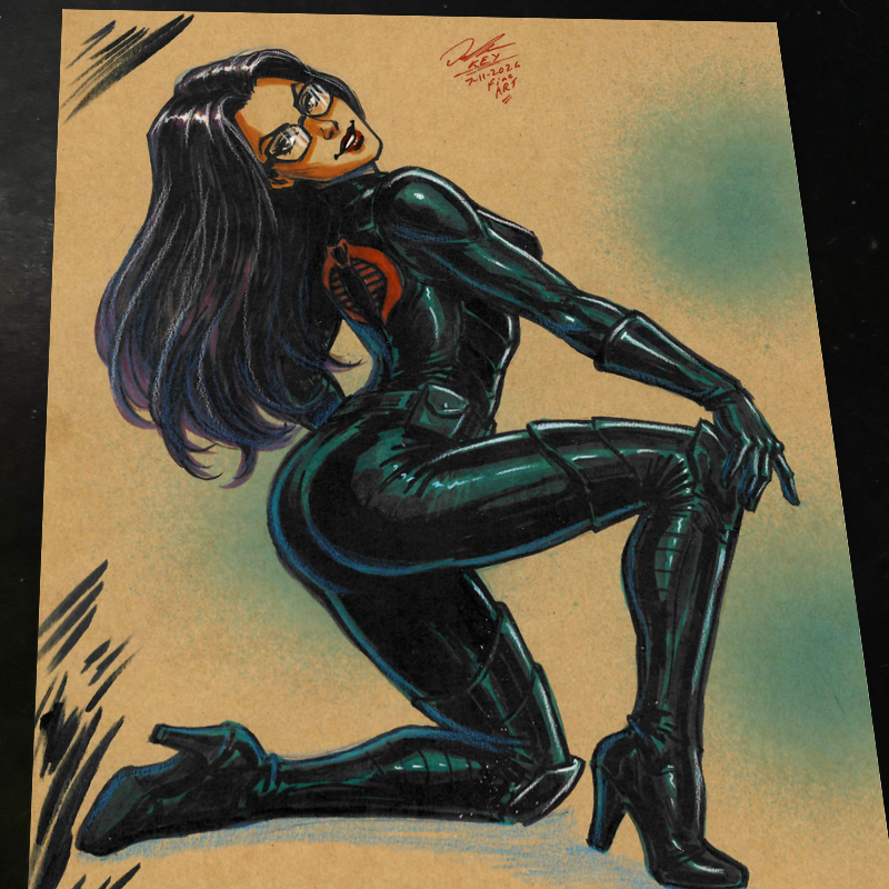 Baroness G.I. Joe Art Print Signed 8.5x11 | Art by Keyeske
