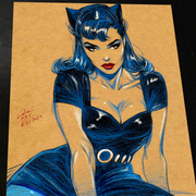 Catwoman - Marvel art print by Keyeske
