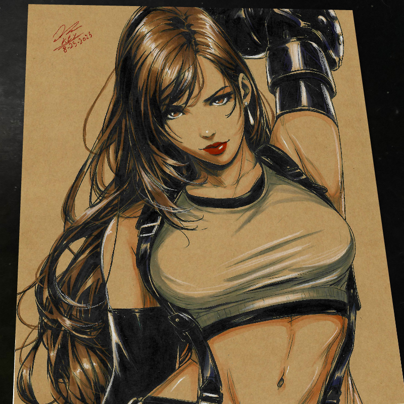 Tifa Lockhart Art Print 8.5x11 Art by Keyeske