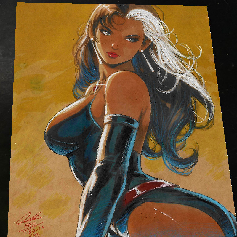 Rogue X-Men Art Print Signed 8.5x11 | Art by Keyeske