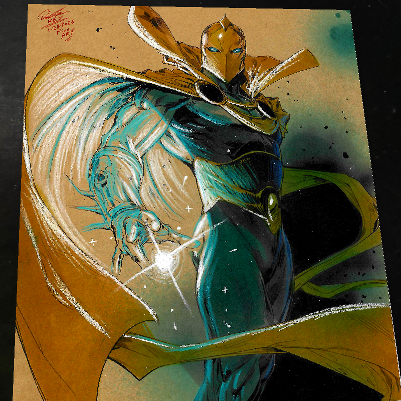 Doctor Fate DC Comics art print by Keyeske