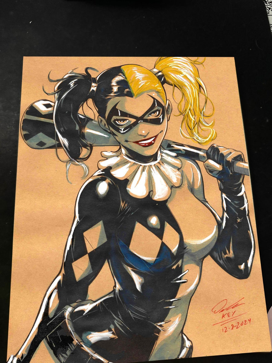 Harley Quinn Print - Marvel art print by Keyeske