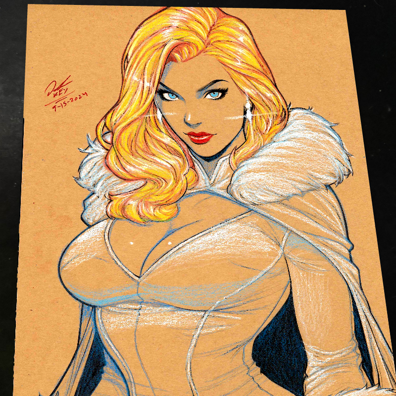 Emma Frost X-Men art print by Keyeske
