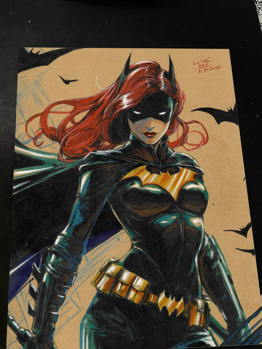 Batgirl Art Print Signed 8.5x11 | Art by Keyeske