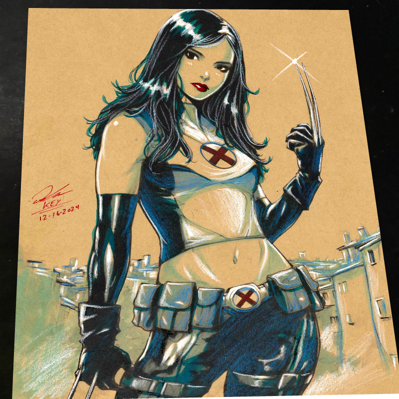 X-23 X-Men Art Print Signed 8.5x11 | Art by Keyeske