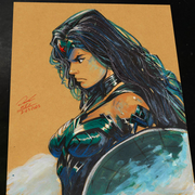 Wonder Woman art print by Keyeske