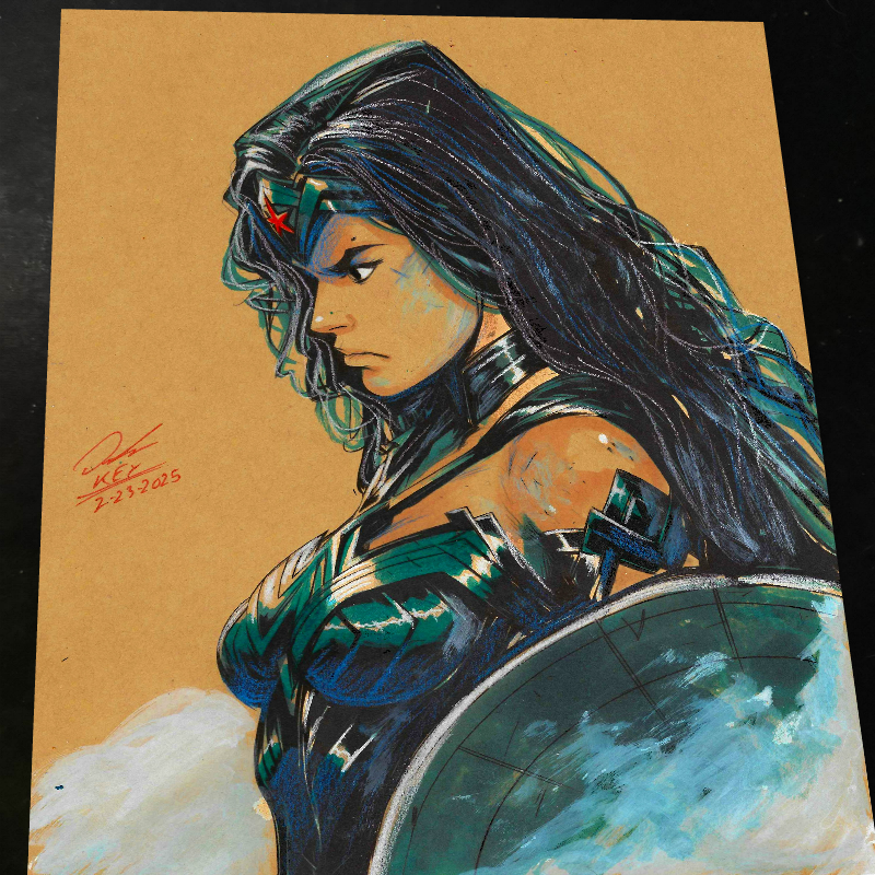Wonder Woman art print by Keyeske