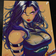 Psylocke - Marvel art print by Keyeske